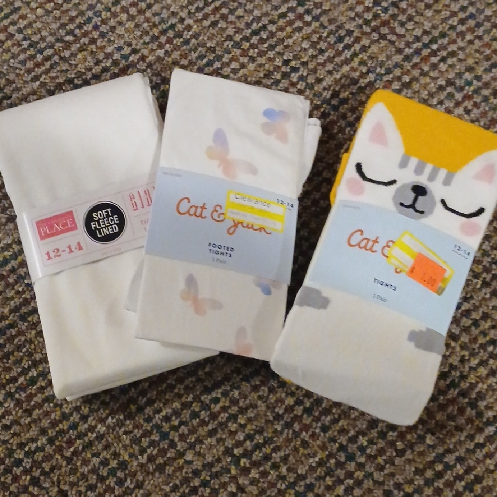 Girls Footed Tights Bundle of 3!